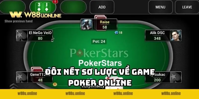 Đôi nét sơ lược về game Poker Online W88